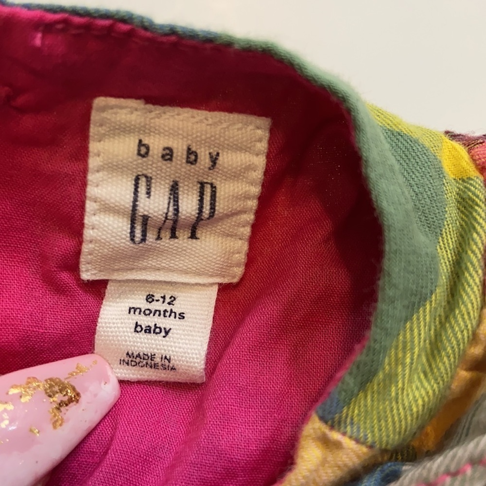Baby Gap Long Sleeve Multi Color Plaid Dress - Picture 10 of 10